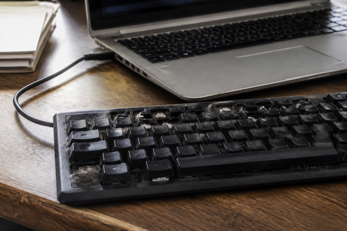 Clavier USB externe defaillant pres d'un ordinateur portable