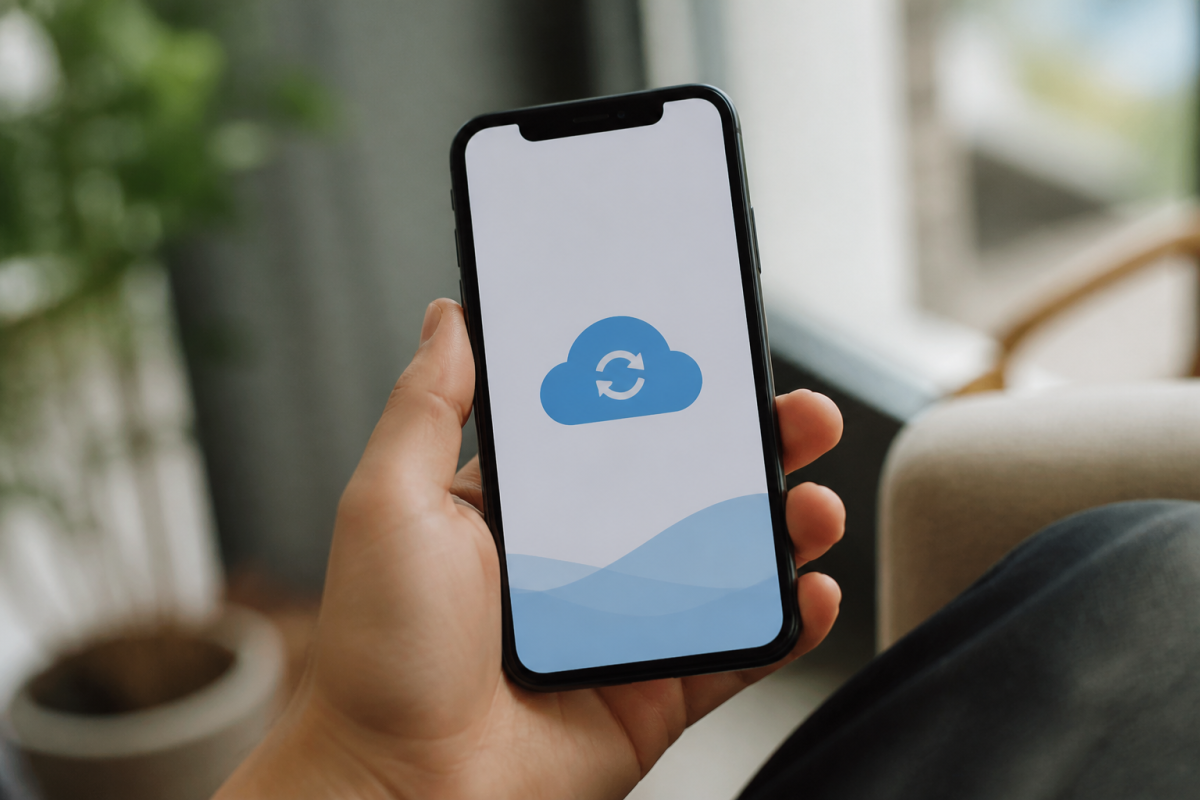 Telephone affichant interface sauvegarde cloud synchronisee